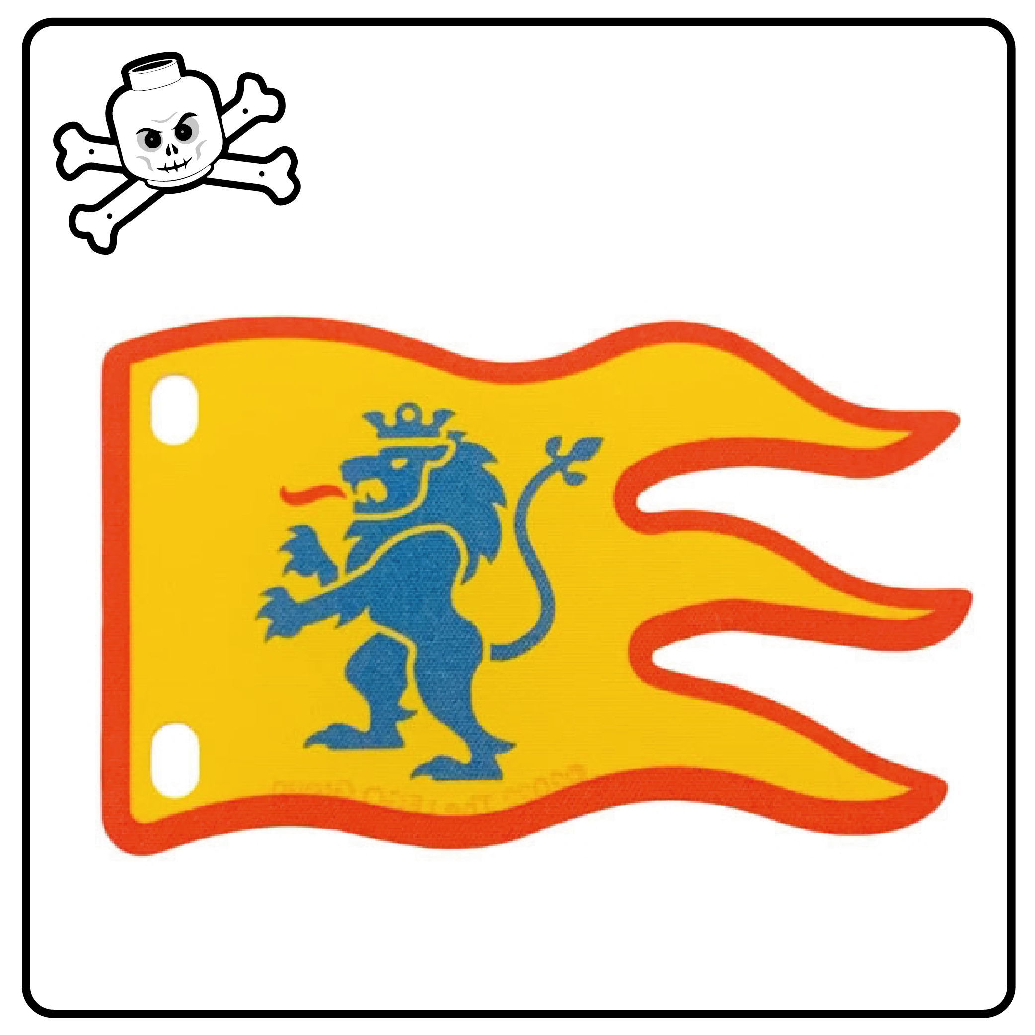 Bandera de Tela LEGO® Leones amarillo